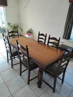 Une table à manger en bois, 6 chaises et 3 tables d'appoint, Maison & Meubles, Tables | Tables à manger, Enlèvement