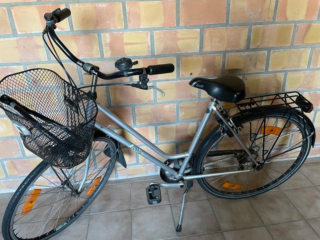 dames fiets met mandje - GRATIS fietsrek, 49 tot 53 cm, Ophalen, Gebruikt, Versnellingen