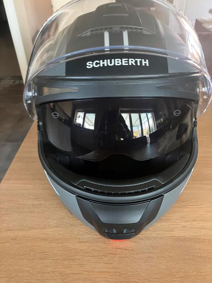 Schuberth C5 met cardo Edge communicatie., Motoren, Kleding | Motorhelmen, Dames, Heren, Systeemhelm, L, Overige merken, Nieuw zonder kaartje