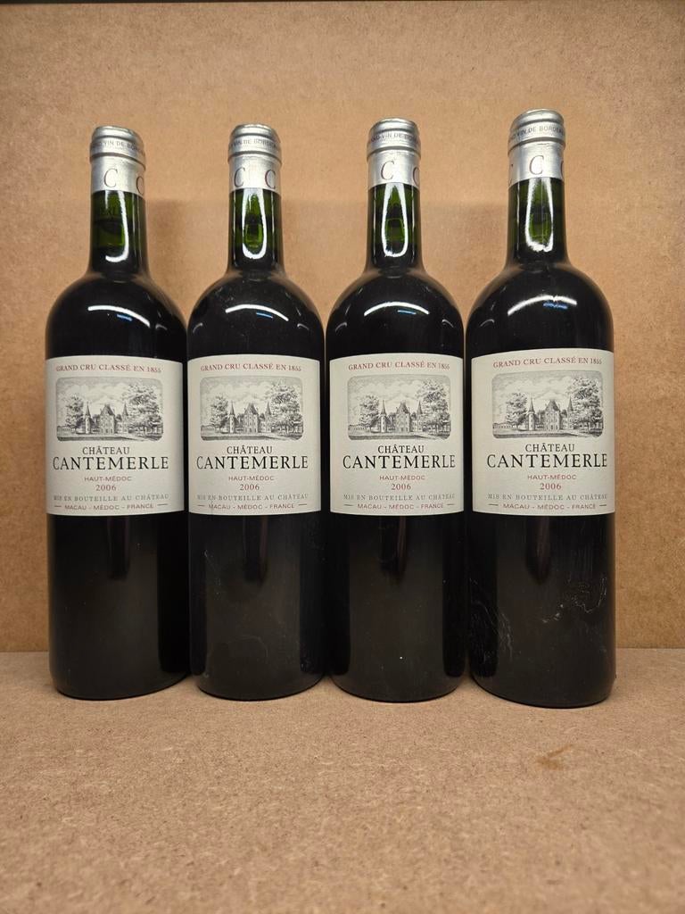 4x Ch Cantemerle 2006 (Ht Médoc Grand Cru Classé), Collections, Enlèvement