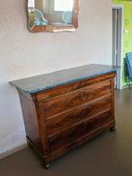 Mahonie houten dressoir met marmerblad, Ophalen, Gebruikt