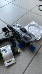 Vga video kabels hdmi en display port allerhande kopelstukke, Computers en Software, Pc- en Netwerkkabels, Ophalen of Verzenden