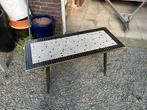 Vintage salontafel mozaïek schuine poten, Enlèvement, Utilisé