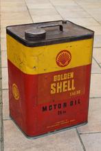 ancien grand bidon huile shell 25 litres suede 1930, Enlèvement ou Envoi, Utilisé, Panneau publicitaire