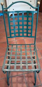4x gietijzeren stoelen, Autres couleurs, Comme neuf, Landelijk, Enlèvement