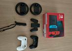 nintendo switch met controllers, Consoles de jeu & Jeux vidéo, Comme neuf, Avec 3 manettes ou plus, Enlèvement, Switch Original