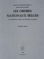 1982 l' ouvrage de référence Cornet ordres nationaux belges, Envoi, Armée de terre, Livre ou Revue