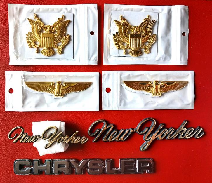 Chrysler emblemen, Auto-onderdelen, Carrosserie, Chrysler, Voor, Ophalen of Verzenden