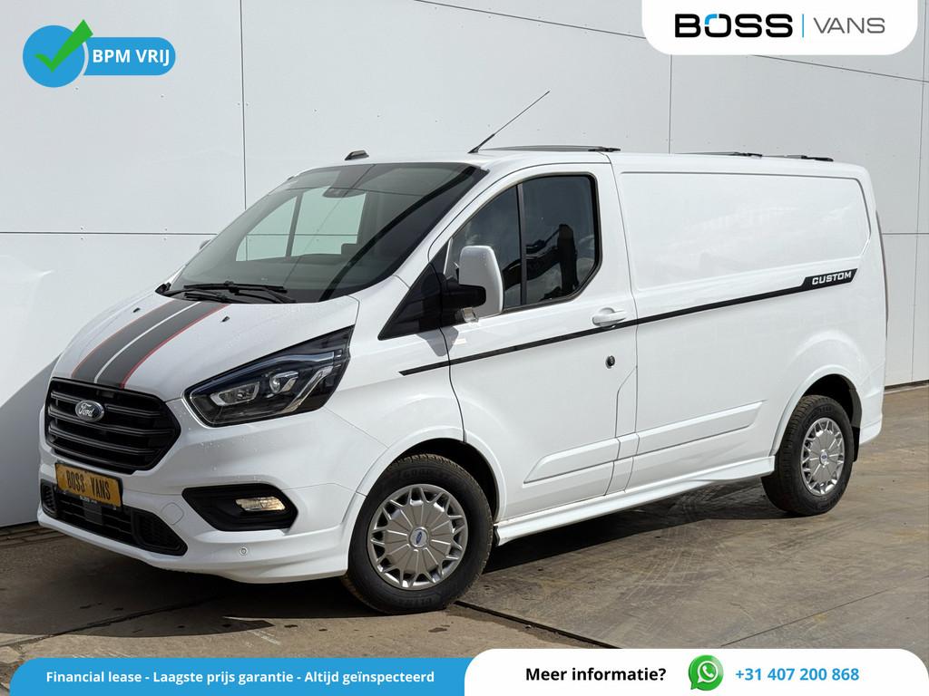 Ford Transit Custom Sport 290 2.0 TDI 185PK Automaat L1H1 El, Auto's, Zwart, 4 cilinders, LED verlichting, Leder en Stof