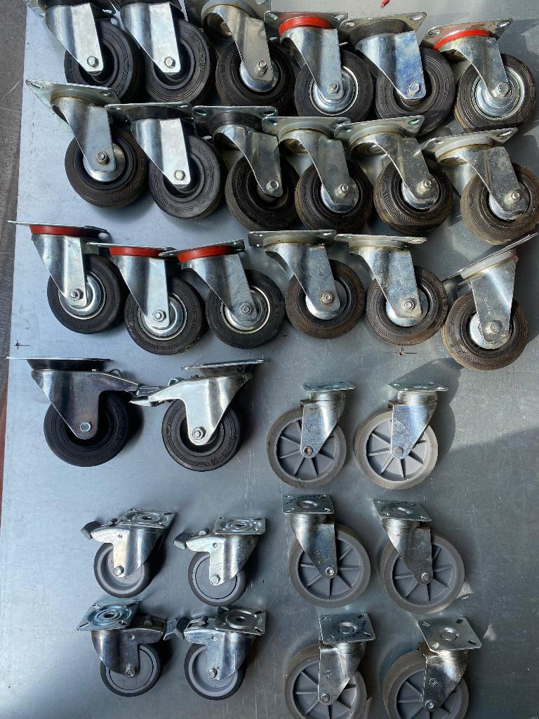 Zwenkwielen, Doe-het-zelf en Bouw, Zwenkwielen, Ophalen, Zo goed als nieuw