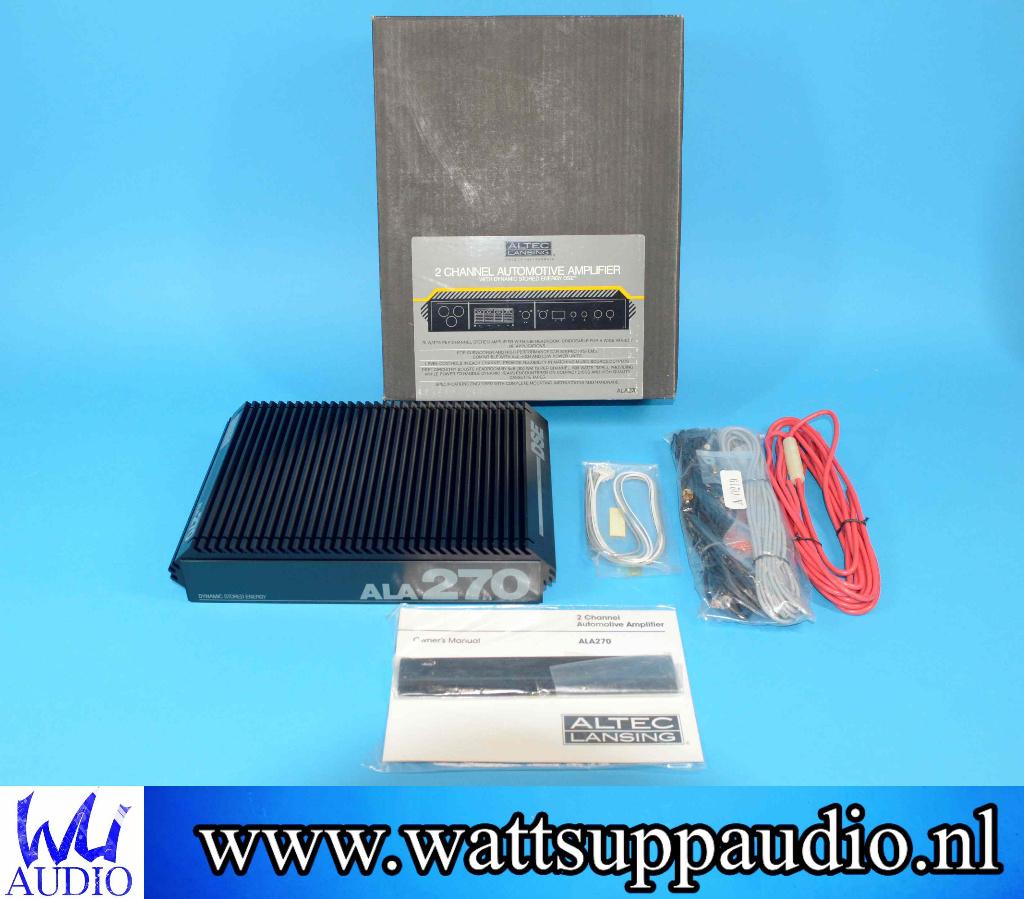 Altec Lansing ALA270 2 kanaals versterker / Vintage, Auto diversen, Autospeakers, Ophalen of Verzenden, Gebruikt