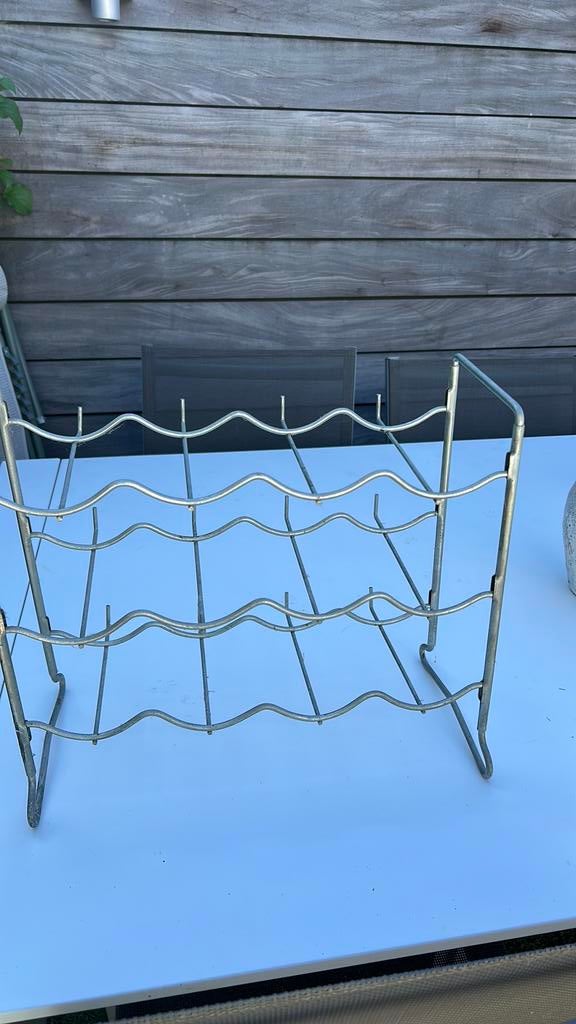 Wijnrek 12 flessen, Ophalen, Gebruikt, 5 tot 15 flessen, Metaal