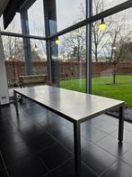 Exclusieve Handgemaakte Inox Eettafel, Huis en Inrichting, Ophalen, 100 tot 150 cm, Rechthoekig, Minimalistisch, tijdloos en architecturaal.
