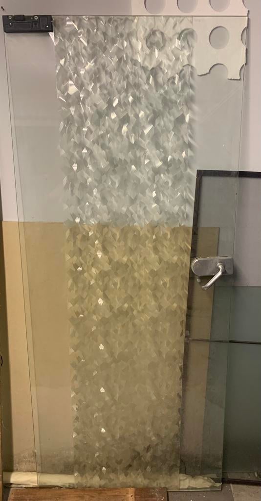 Glazen deur, Ophalen, Gebruikt, 80 tot 100 cm, Binnendeur