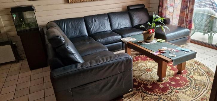 Canapé d'angle en cuir, Maison & Meubles, Canapés | Coins salons complets, Enlèvement