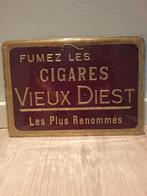 Très ancien panneau publicitaire Cigars Vieux Diest, Collections, Enlèvement, Panneau publicitaire