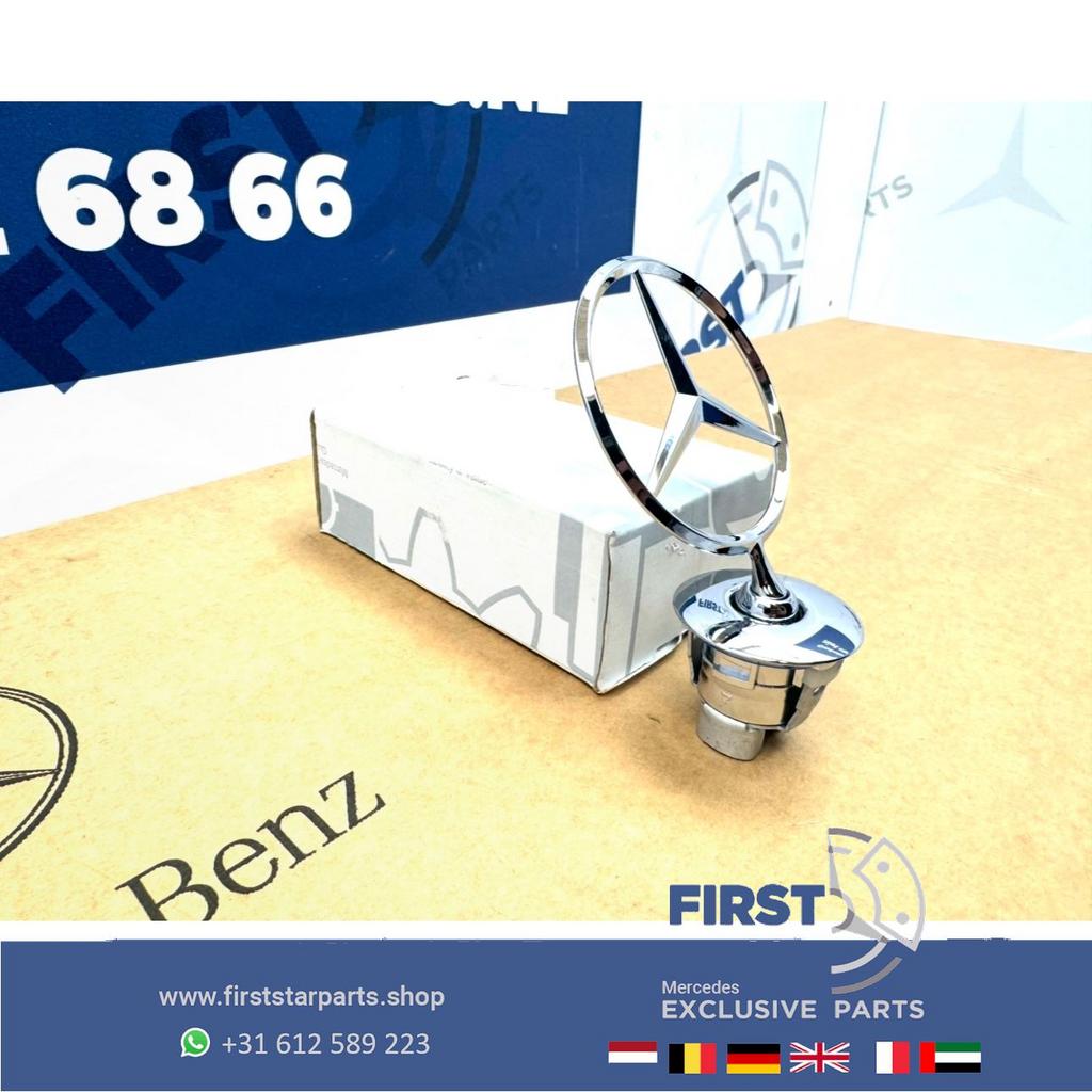 Mercedes STAANDE STER CHROOM motorkap logo embleem METAAL AM, Utilisé, -, -, Enlèvement ou Envoi