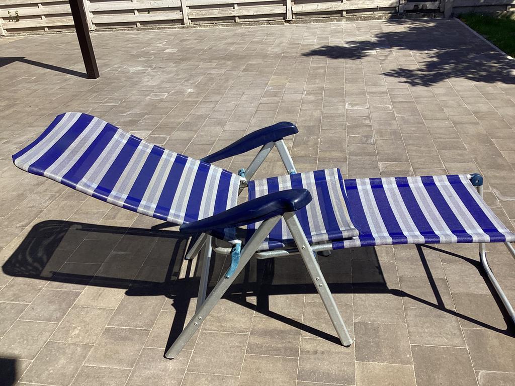 Crespo zetel met voetbankje, Caravanes & Camping, Enlèvement, Utilisé