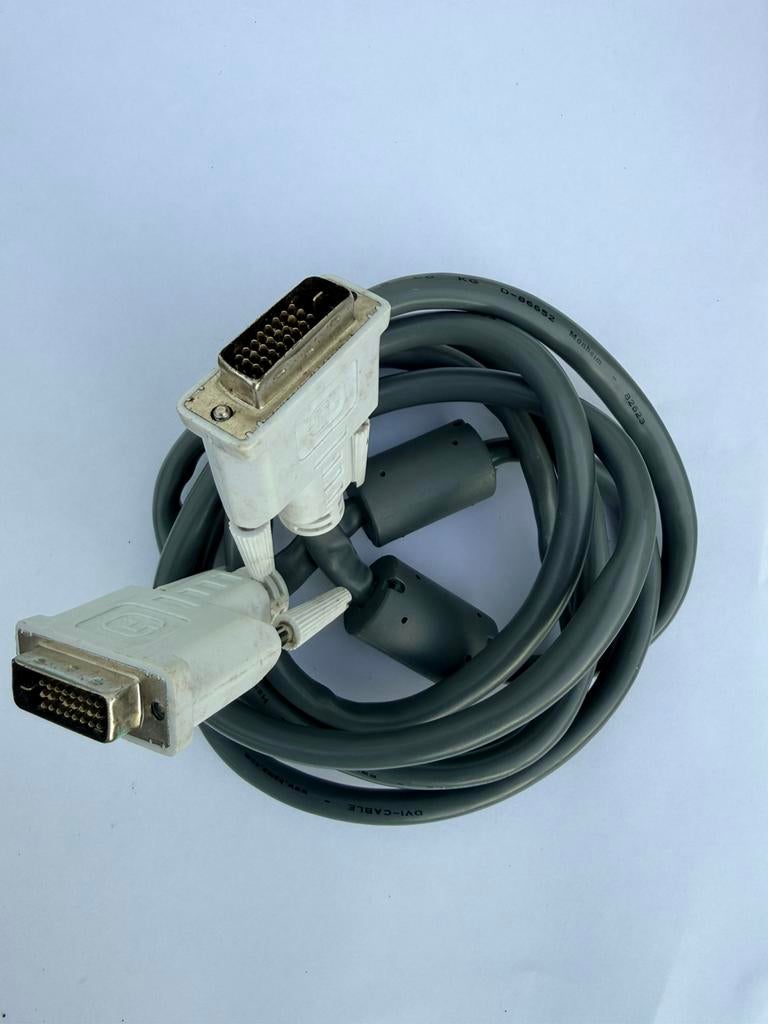 Witte DVI kabel Beeldscherm/ monitor / Scherm, Computers en Software, Ophalen, Zo goed als nieuw
