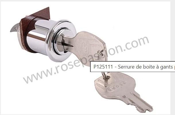 Porsche 356 A handschoenkastslot met sleutel, Ophalen of Verzenden, Porsche