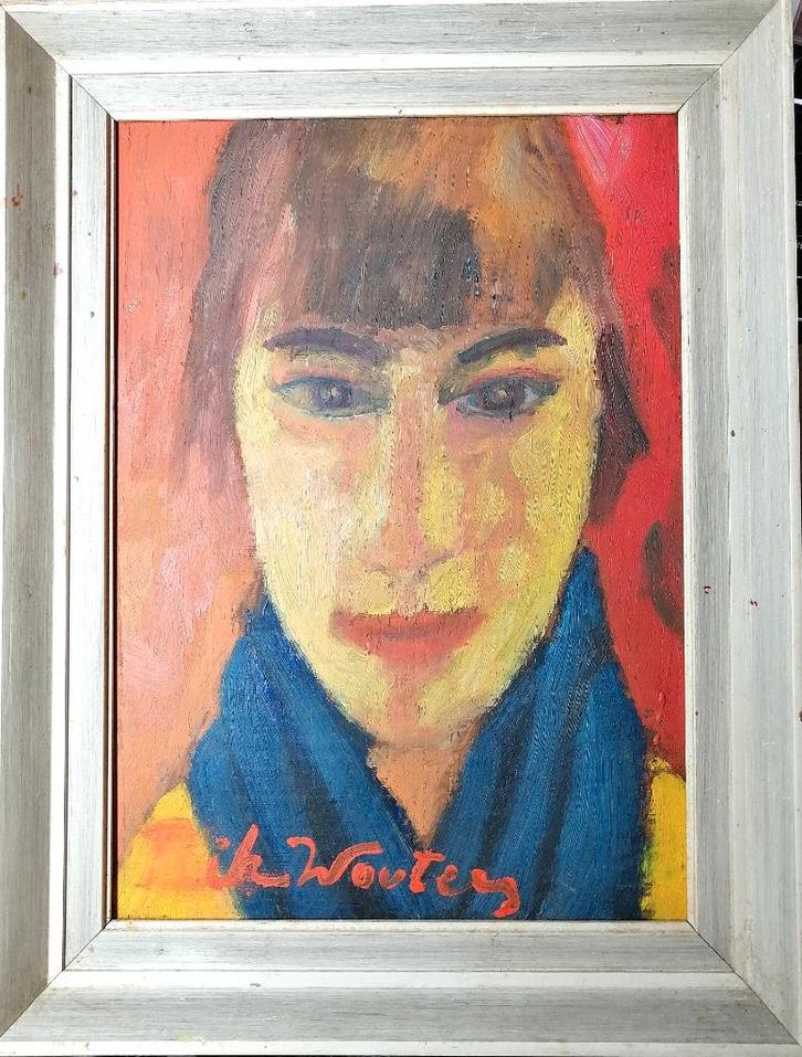 Rik Wouters "" Vrouwenportret "" olieverf op eiken paneel , Antiek en Kunst, Kunst | Schilderijen | Modern, Verzenden