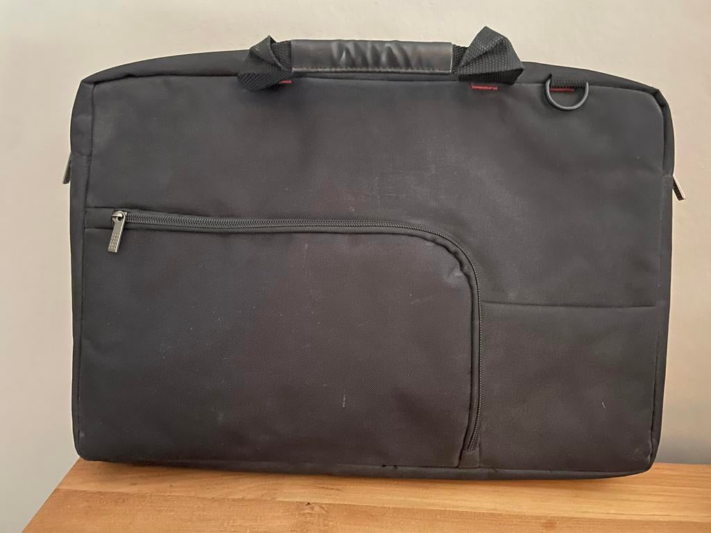 laptoptas met onderverdeling, Ophalen, Meerdere vakken, Zo goed als nieuw, Zwart