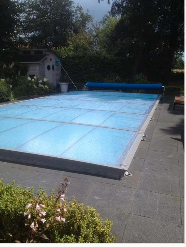 Zwembad overkapping, Tuin en Terras, Zwembad-toebehoren, Gebruikt, Afdekzeil, Ophalen