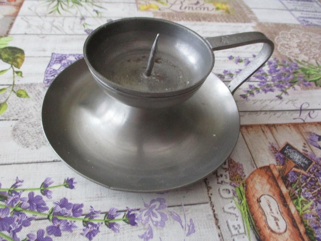 kaarsenhouder "rat de cave" 92% tin, Ophalen of Verzenden