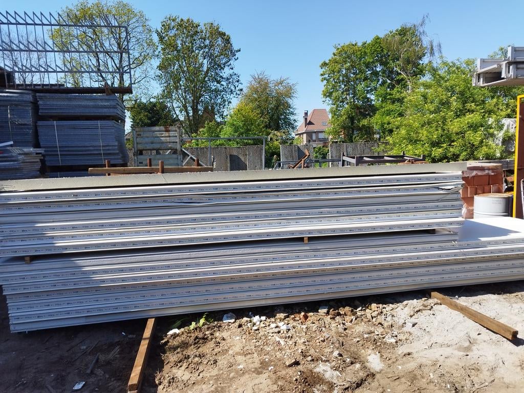 Sandwichpanelen voor wand 10 cm - wit, Doe-het-zelf en Bouw, Isolatie en Afdichting, Gebruikt, Ophalen of Verzenden, Hardschuim (Pir)