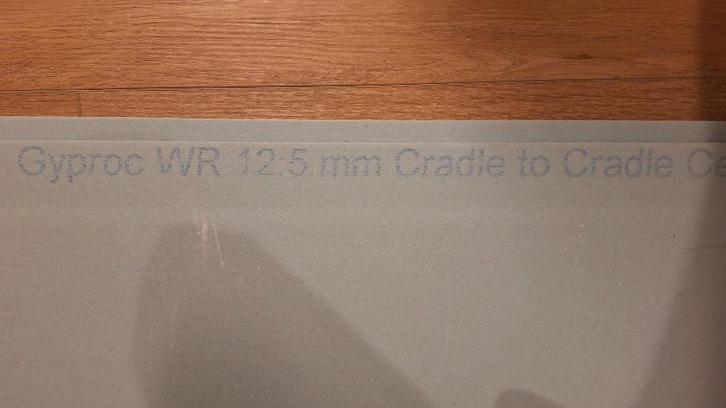 surplus de plaques de gypse résistant à l'eau, Bricolage & Construction, Plaques & Panneaux, Neuf, Autres matériaux, Moins de 20 mm