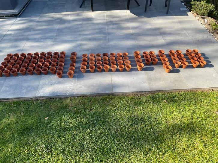 Lot de pots de fleurs rustiques pour la culture en argile, Jardin & Terrasse, Pots de fleurs, Utilisé, Enlèvement