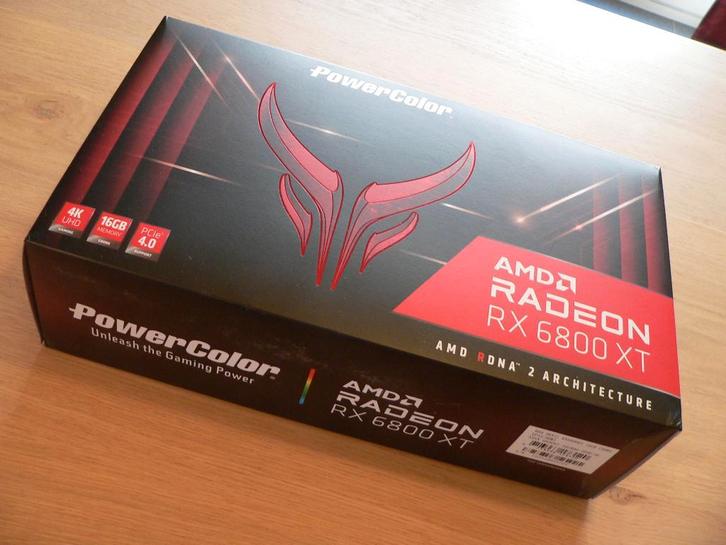 PowerColor Radeon RX 6800XT, Informatique & Logiciels, Cartes vidéo, Comme neuf, AMD, PCI-Express 4.0, GDDR6, Envoi
