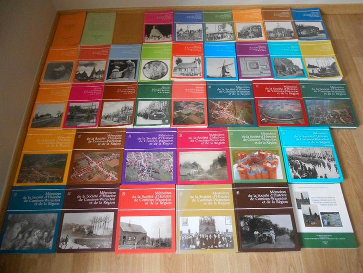 Lot de 37 livres Memoires de la ville Comines Warneton, Boeken, Geschiedenis | Stad en Regio, Zo goed als nieuw, Ophalen