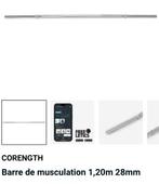 Barre de musculattion avec des poids, Enlèvement ou Envoi, Comme neuf, Autres types, Métal