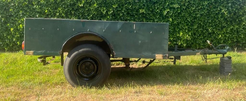 Remork enkelasser ongeremd, Auto diversen, Aanhangers en Bagagewagens, Ophalen, Gebruikt