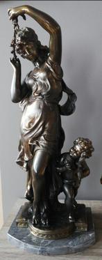 Beeld op marmeren voet, Antiek en Kunst, Ophalen