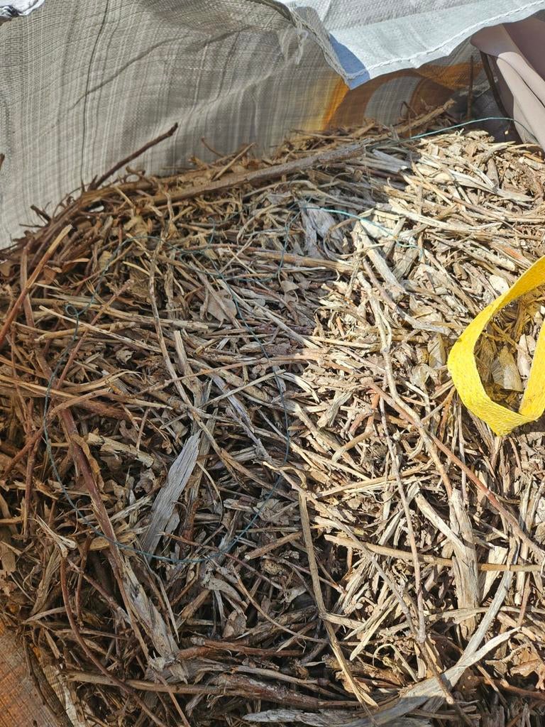 Gehakselde takken/hout, Enlèvement, Branches