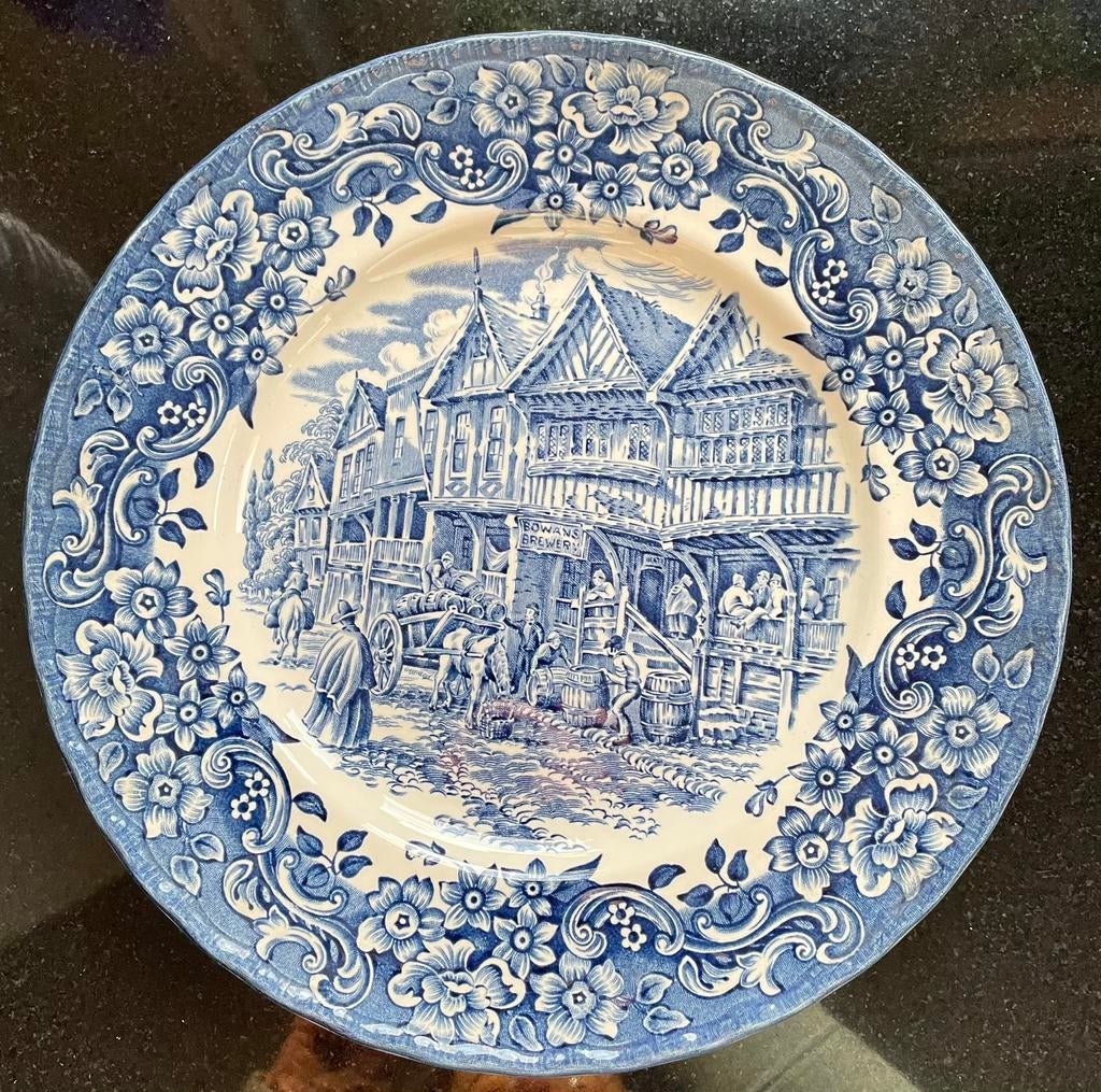 Royal Tudor Ware bord uit de serie "17th Century England", Antiek en Kunst, Ophalen of Verzenden