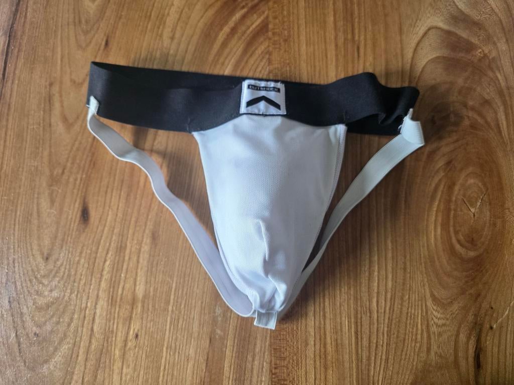 SCHOK

Heren kruisbeschermer Slipee 100 - Wit, Sport en Fitness, Vechtsporten en Zelfverdediging, Karate, Ophalen of Verzenden