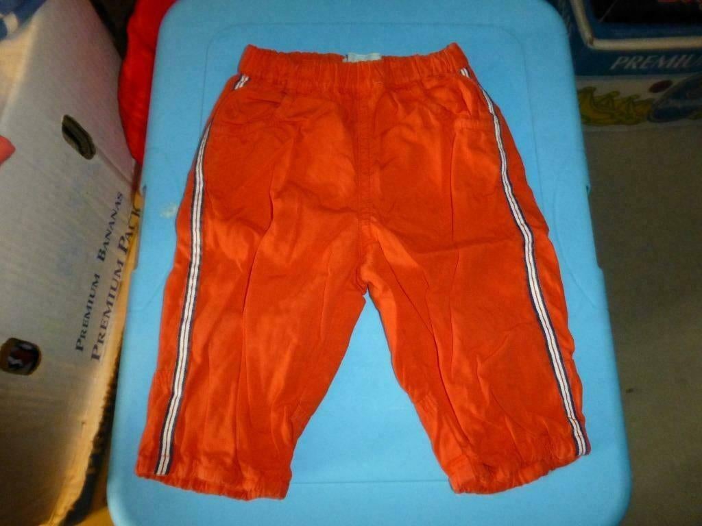 oranje broek Donaldson maat 68, Kinderen en Baby's, Babykleding | Maat 68, Gebruikt, Broekje, Ophalen of Verzenden, Jongetje