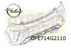Opel Karl Rocks (3/17-9/19) achterbumper (bij parkeerhulp UD, -, Verzenden, -, Opel