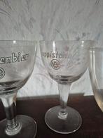 3 oude Westmalle bierglazen, Verzamelen, A, Bierglas, Ophalen of Verzenden, Zo goed als nieuw