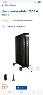 Olieradiator handson 2500 watt, Ophalen