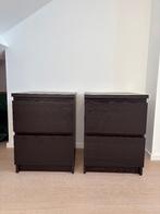 Duo de tables de nuit MALM Ikea, Maison & Meubles, Chambre à coucher | Tables de chevet, Moins de 45 cm, Enlèvement, Utilisé, 55 à 70 cm