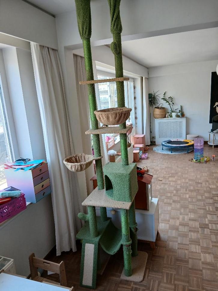 Hoge Kattenkrabpaal, Dieren en Toebehoren, Krabmeubelen, Gebruikt, Krabpaal, Ophalen