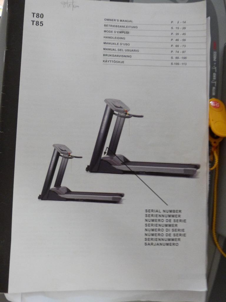 Tunturi  T80 Loopband semi prof  Fitness, Sport en Fitness, Fitnessapparatuur, Zo goed als nieuw, Loopband, Armen, Benen, Buik