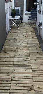 Houten terras tegels, Ophalen, Zo goed als nieuw