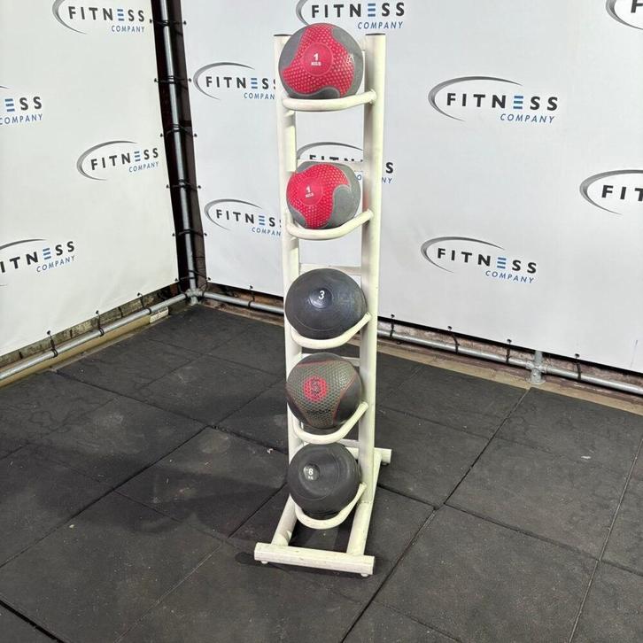 Ballen Rek - Incl. Medicijnballen, Sport en Fitness, Fitnessmaterialen, Gebruikt, Fitnessbal, Armen, Benen, Borst, Buik, Rug, Ophalen of Verzenden