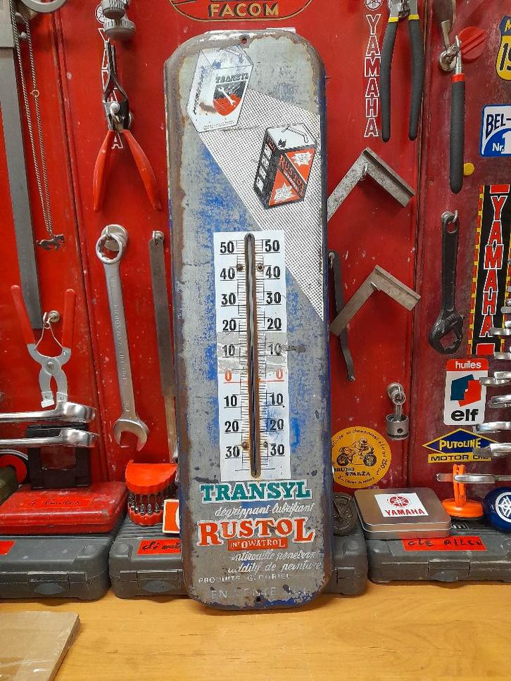 ancien thermometre transyl rustol fonctionne 69x19, Collections, Marques & Objets publicitaires, Utilisé, Autres types, Envoi