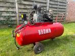 Brown luchtcompressor met een 100L tank, Ophalen, Zo goed als nieuw